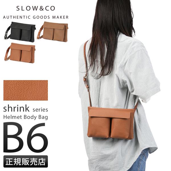 最大51% 12/28限定 スロウ シュリンク ショルダーバッグ?B6 本革 日本製 SLOW Sh...