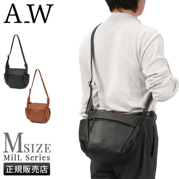 最大51% 12/28限定 アウ ミル ショルダーバッグ Mサイズ 本革 日本製 A_W MilL ...