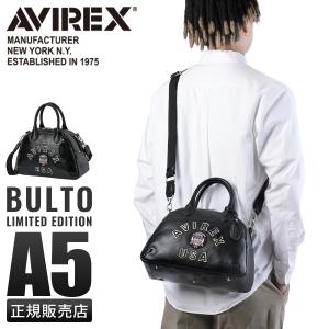 AVIREX　BULTO　ボストンバッグ　2way　ショルダーバッグ　レザー　黒 AVIREX（アヴィレックス） ミニボストンバッグ ショルダーバッグ