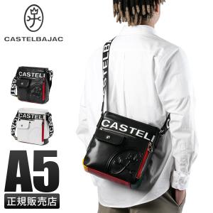CASTELBAJAC ショルダーバッグ ブラック/ホワイト CASTELBAJAC カステルバジャック ショルダーバッグ ミニ メンズ