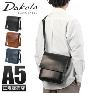 ダコタ ブラックレーベル ショルダーバッグ メンズ ブランド レザー 本革 軽量 薄型 縦型 A5 Dakota BLACK LABEL ホースト3 1623804 tppr｜selection