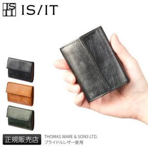 最大41% 6/9限定 IS/IT イズイット ウィンザー 三つ折り財布 ミニ財布 本革 メンズ ミニウォレット コンパクト ブライドルレザー isit-949602｜selection