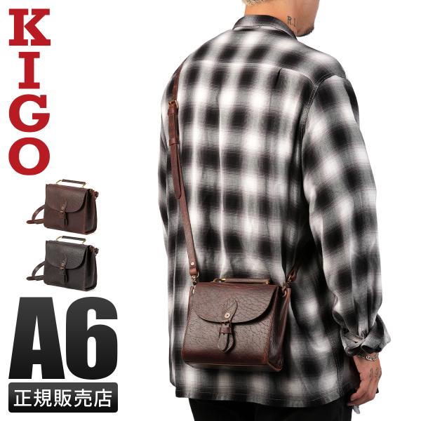 最大51% 12/28限定 キゴ ショルダーバッグ メンズ ブランド レザー 本革 斜めがけバッグ ...