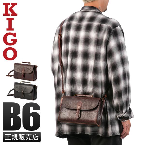 最大51% 12/28限定 キゴ ショルダーバッグ メンズ ブランド レザー 本革 斜めがけバッグ ...