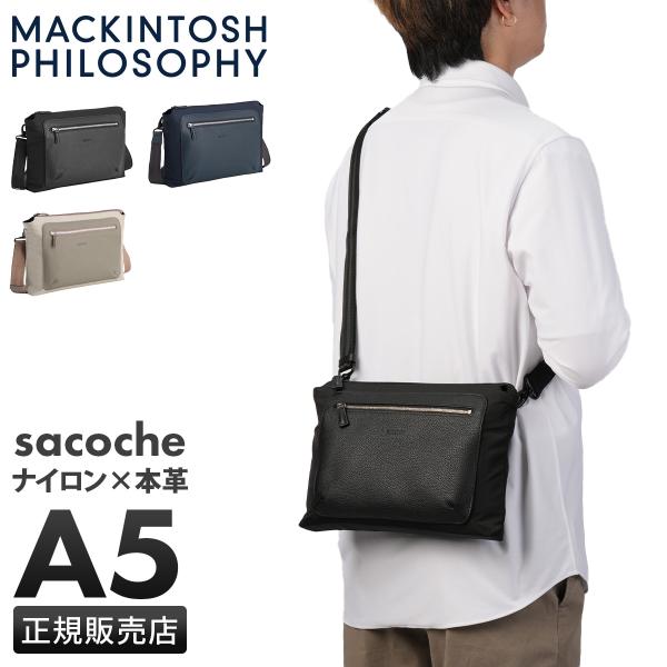 最大50% 10/5限定 マッキントッシュ フィロソフィー ショルダーバッグ  サコッシュ メンズ ...