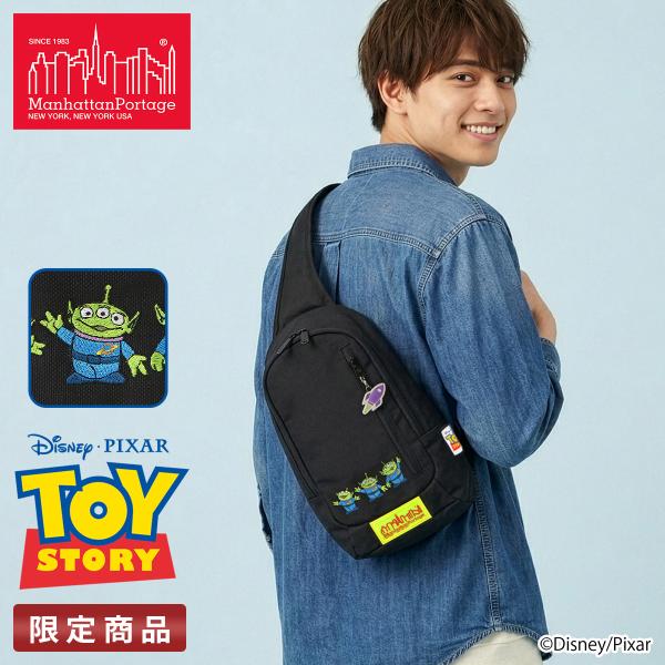 最大42% 4/22限定 マンハッタンポーテージ トイストーリー リトル・グリーン・メン ボディバッ...
