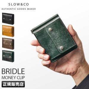 最大40% 4/25限定 SLOW スロウ 財布 二つ折り財布 薄い財布 薄型 小銭入れ付き 本革 レザー ブライドルレザー マネークリップ メンズ bridle so794j｜selection