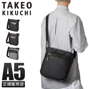 タケオキクチ バッグ ショルダーバッグ メンズ 斜めがけ 軽量 撥水 縦型 日本製 クエスト TAKEO KIKUCHI 786102