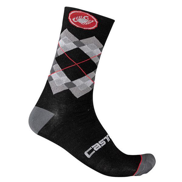 CASTELLI カステリ 21554 ROMBO 18 SOCK（サイクルソックス）：010 BL...