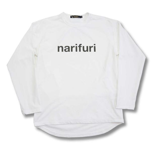 narifuri ナリフリ NF1154 アクティブメッシュバックポケットTシャツ：020 WHIT...