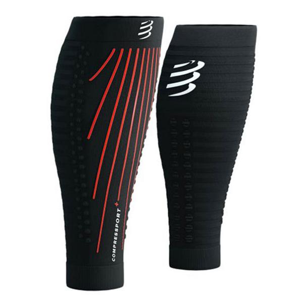 COMPRESSPORT コンプレスポーツ R2 エアロ（カーフスリーブ）：BLACK/RED