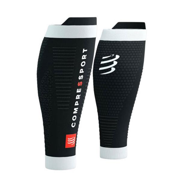 COMPRESSPORT コンプレスポーツ R2 3.0（カーフスリーブ）：BLACK/WHITE
