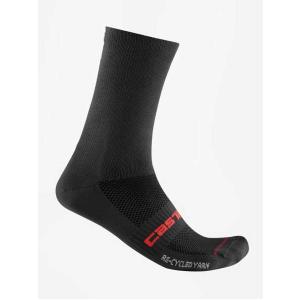 CASTELLI カステリ 4523534 RE-CYCLE THERMAL 18 SOCK（サイクルソックス）：010 BLACK｜selectit-plus