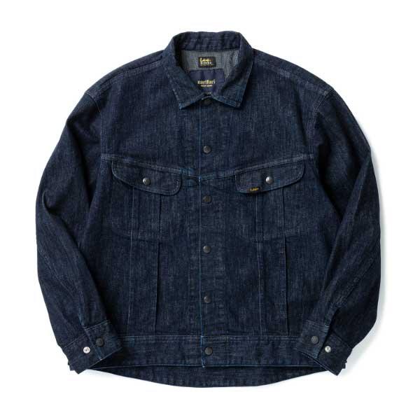 narifuri×Lee NFLE-07 ライダースデニムジャケット：084 INDIGO
