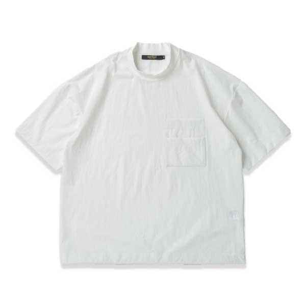 narifuri ナリフリ NF4046 ナイロンストレッチTシャツ：020 WHITE