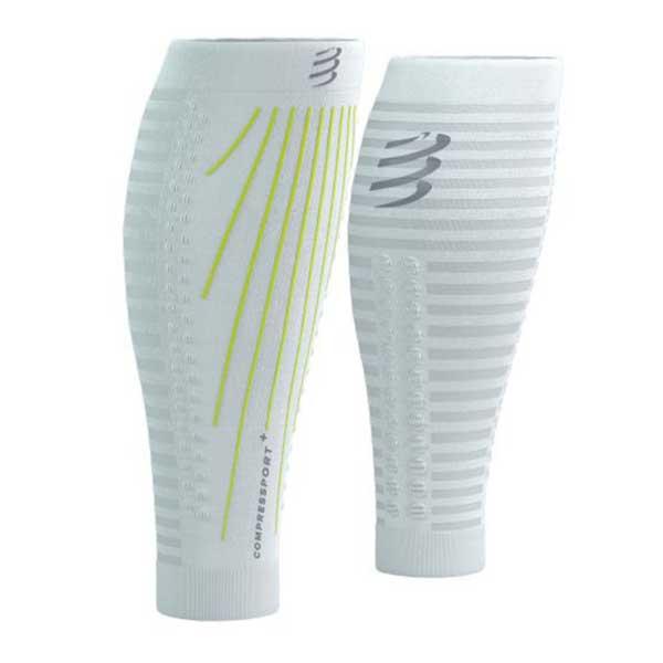 COMPRESSPORT コンプレスポーツ R2 エアロ（カーフスリーブ）：WHITE/SAFE Y...