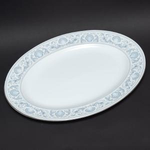 WEDGWOOD（ウェッジウッド） ドルフィン（ホワイト） 27cmプレート ※銀