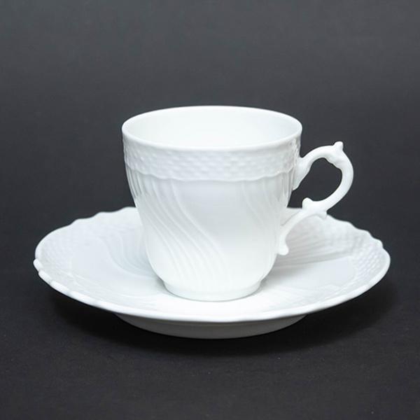 リチャード・ジノリ ベッキオホワイト デミタスカップ＆ソーサー