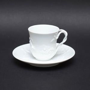 リチャード・ジノリ カポティモンテホワイト デミタスカップ＆ソーサー