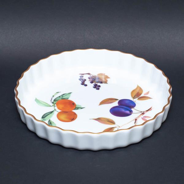 ロイヤル・ウースター イブシャムゴールド 23cmキッシュプレート