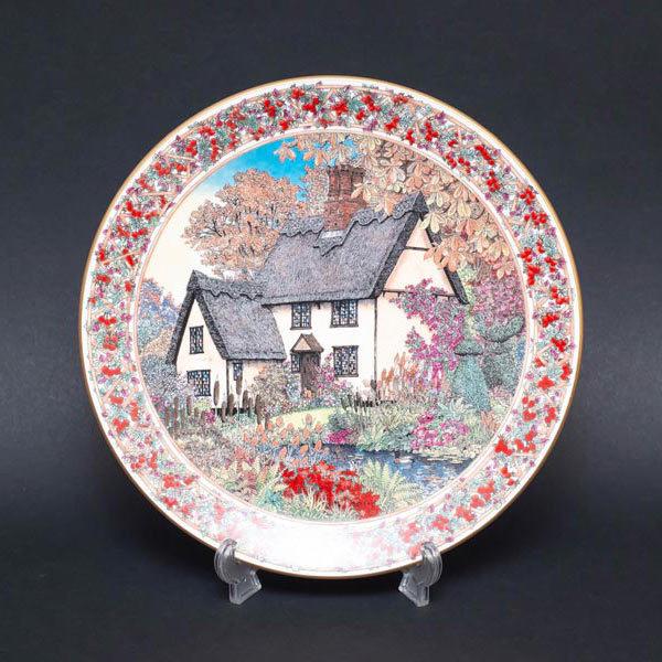 ロイヤル・ウースター コテージガーデン（11月） 21cmプレート