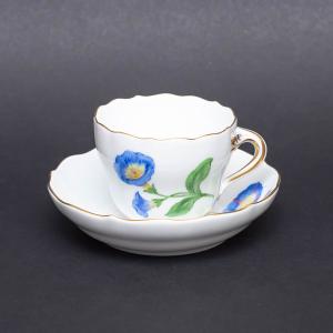 マイセンデミタス マイセン (アウトレット)マイセン デミタス(モカ)カップソーサー 3つ