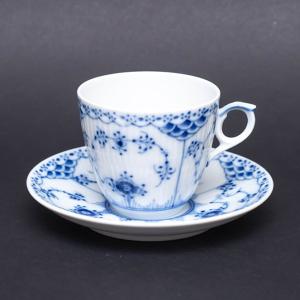 極美品ロイヤルコペンハーゲン ブルーフルーテッド ブルーフラワー バタープレート ROYAL COPENHAGEN ロイヤル・コペンハーゲン ブルーフラワープレイン