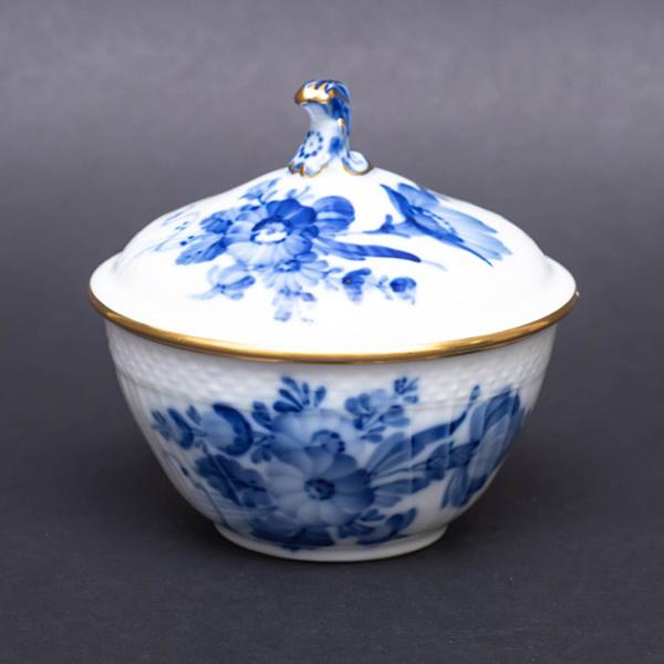 ロイヤル・コペンハーゲン ブルーフラワーカーブ（金彩） シュガーボウル ※剥げ