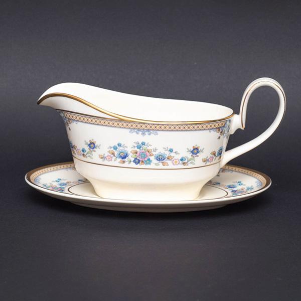 ロイヤル・ドルトン ハイランドバレー グレービーボート＆アンダープレート