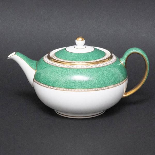 ウェッジウッド ユーランダーパウダーグリーン ティーポット