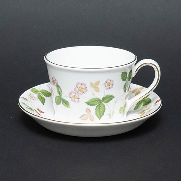 ウェッジウッド ワイルドストロベリー カップ＆ソーサー（デルフィ）