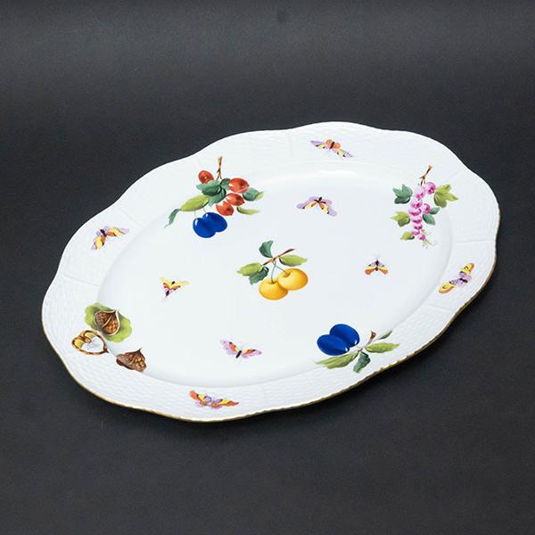 ヘレンド 果物・野菜・昆虫柄（FRH） オーバルプラター ※マスターペインター