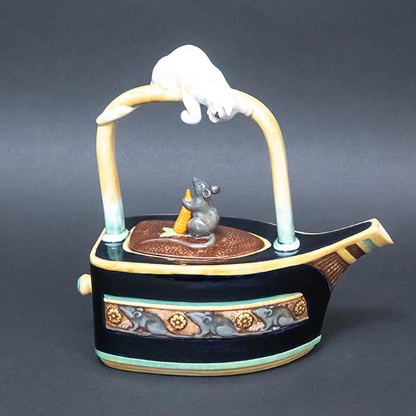 ミントン アーカイブコレクション キャット＆マウス ティーポット