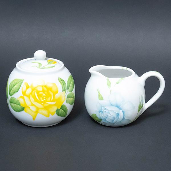 タイツー ローズ＆ローズ シュガーポット&amp;クリーマー