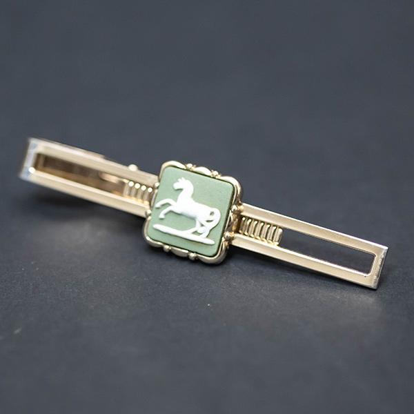 ウェッジウッド ジャスパー（セージグリーン） ホース タイピン