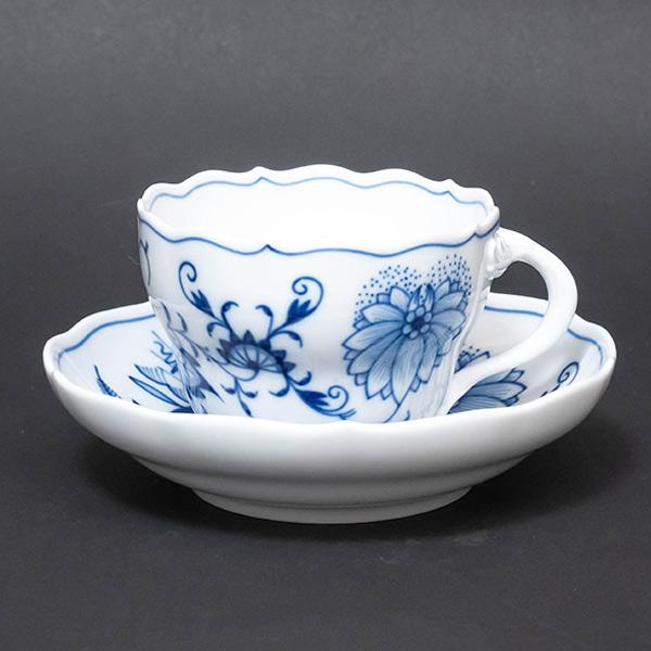 マイセン ブルーオニオン ティー／コーヒー兼用カップ＆ソーサー（00582）