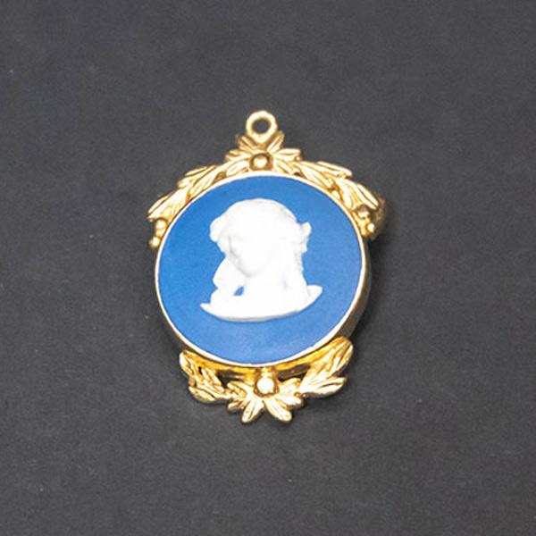 ウェッジウッド ジャスパー（ポーランドブルー） ブローチ