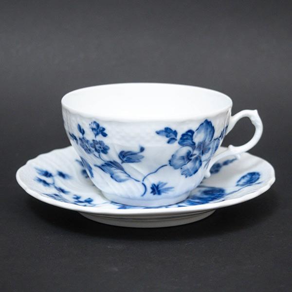 リチャード・ジノリ ローズブルー ティーカップ＆ソーサー / Y4927-2