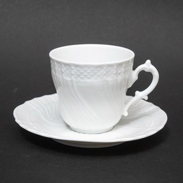 リチャード・ジノリ ベッキオホワイト コーヒーカップ＆ソーサー
