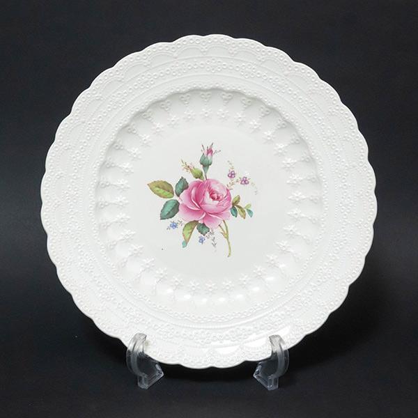 スポード ビリングスレイローズ 27cmプレート ※貫入あり