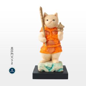 猫buddha 愛らしい猫の姿の守護本尊！大日如来さま ( 台座付 ) : 雑貨