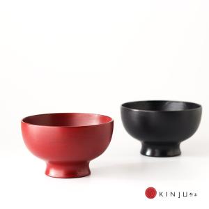 四つ椀応量器 ( 木製 ) 刷毛根来 山岸厚夫 うるし工房錦壽（ きんじゅ