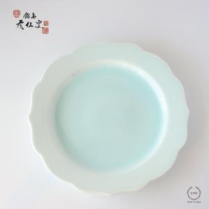 鍋島虎仙窯 青白磁リム皿 中 21cm 伊万里焼 : 雑貨のお店セレクト