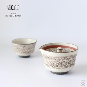 美濃焼 玉露茶器セット 機能的で使いやすい小ぶりのメッシュの網付宝瓶
