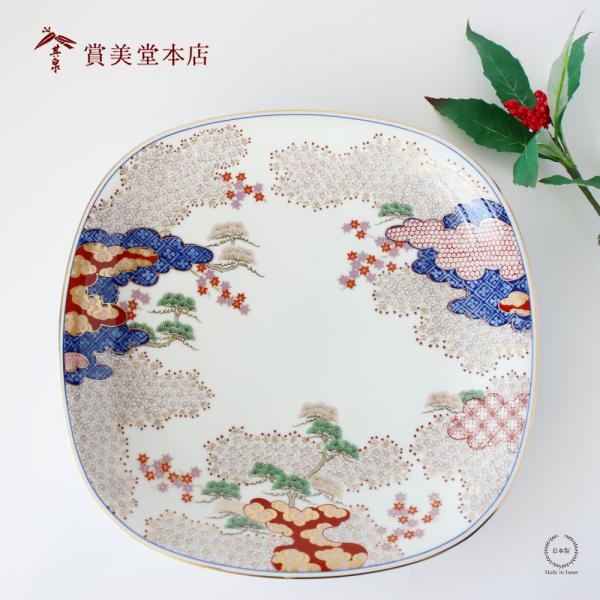 有田焼 賞美堂 春秋文 盛皿 木箱入 S-3032 30cm