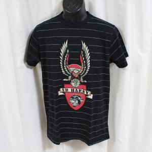 エドハーディー ED HARDY メンズ半袖Tシャツ ブラック Mサイズ M02FGB412 新品 黒 アメリカ製｜selectshop-blume