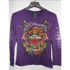 エドハーディー ed hardy レディース 長袖Tシャツ パープル TIGER W03PBG531...