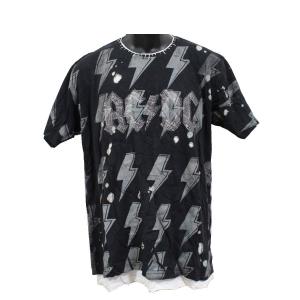 アイコニッククチュール Sadistic Action BY ICONIC COUTURE メンズ半袖Tシャツ AC/DC Mサイズ 新品 サディスティックアクション｜selectshop-blume