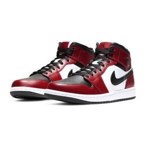 aj 1 mid black gym red