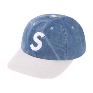 24SS Supreme 2-Tone S Logo 6-Panel Washed Denim ( シュプリーム 2トーン Sロゴ 6パネル キャップ ウォッシュド デニム )｜selectshop-jp